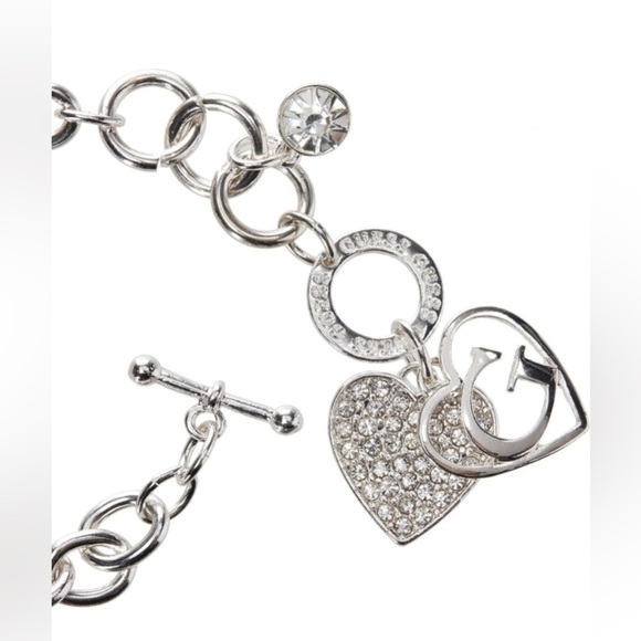 Guess Heart Charm Bracelet - Picture 2 of 3